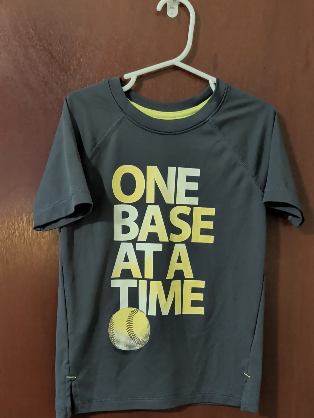 jumping beans Gray Short Sleeve Tee with Yellow Graphic